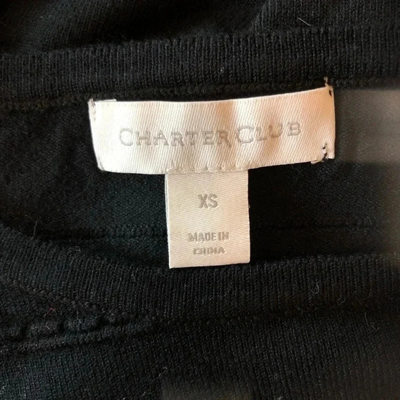 CHARTER CLUB Black Sweater - Picture 2 of 3